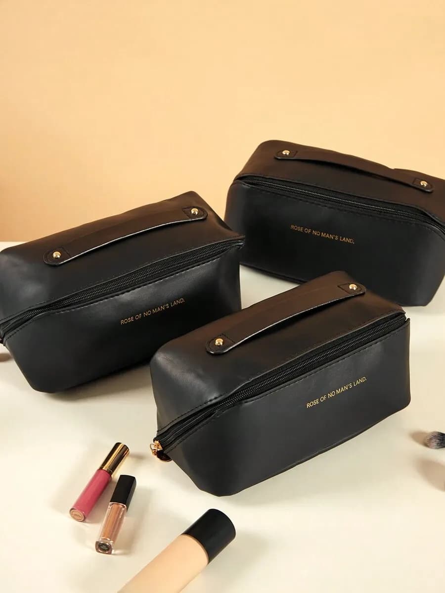 Multifunctionele opbergtas, make-uptas van pu-leer